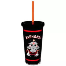 Baphomet Cup with Straw - 20 oz. at Spencer's