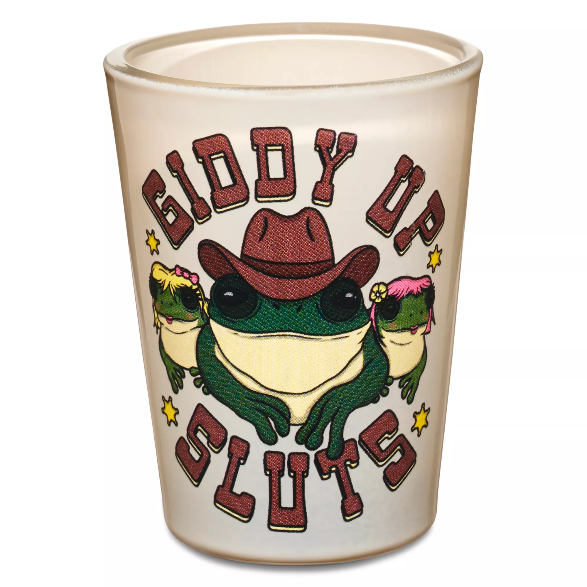 Giddy Up Sluts Frog Shot Glass - 1.8 oz. at Spencer's