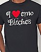 I Heart Emo Bitches T Shirt