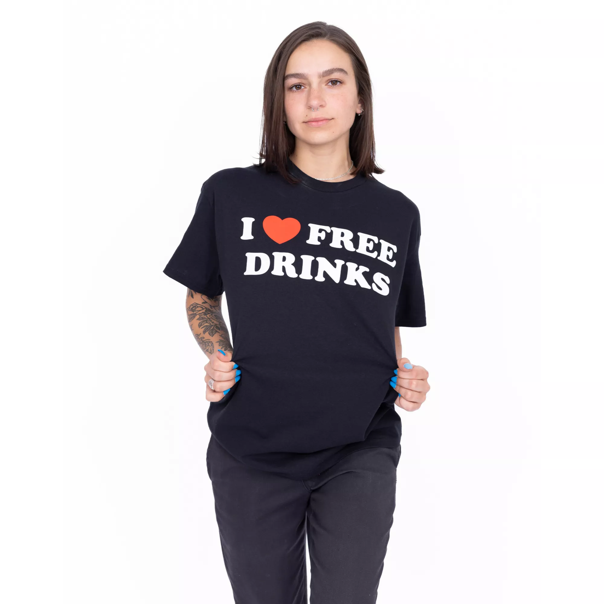 I Heart Free Drinks T Shirt - Danny Duncan at Spencer's