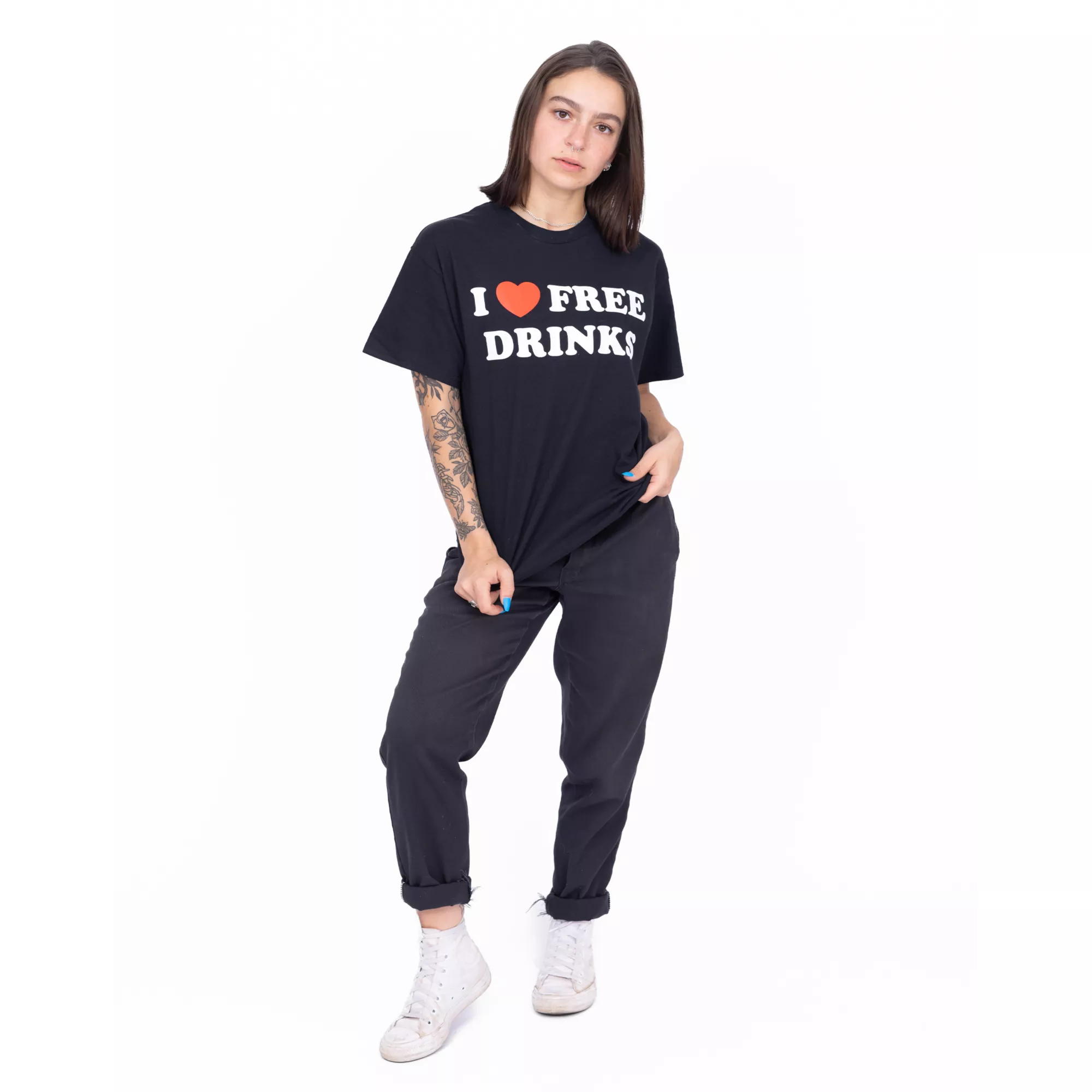 I Heart Free Drinks T Shirt - Danny Duncan at Spencer's