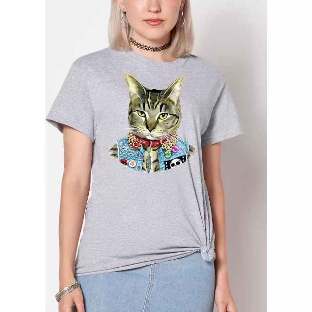 Punk Cat T Shirt - Berkley Ill at Spencer's