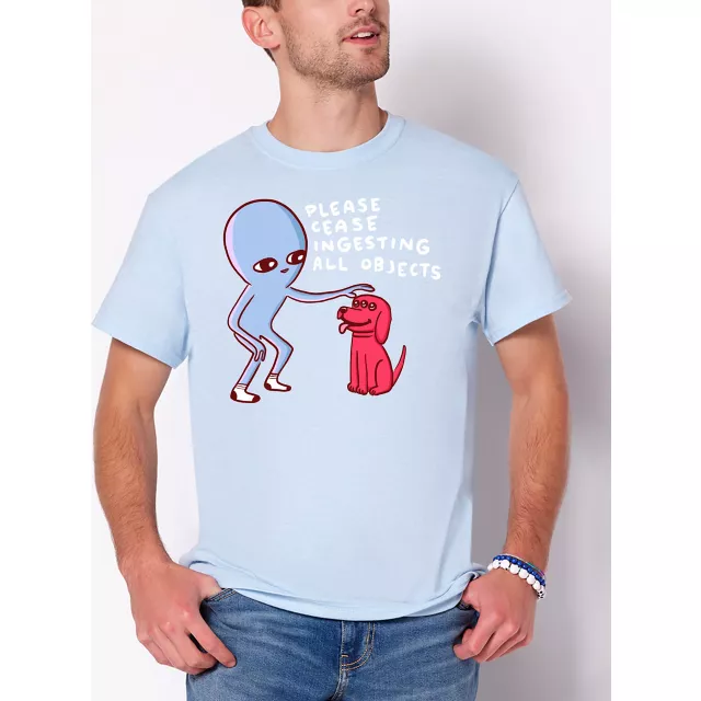 Please Cease Ingesting Objects T Shirt - Nathan W. Pyle at Spencer's