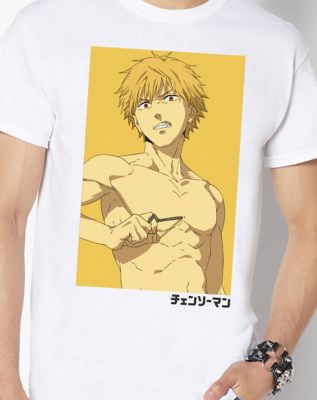 White Denji T Shirt - Chainsaw Man
