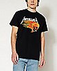 Fire Skull Metallica T Shirt