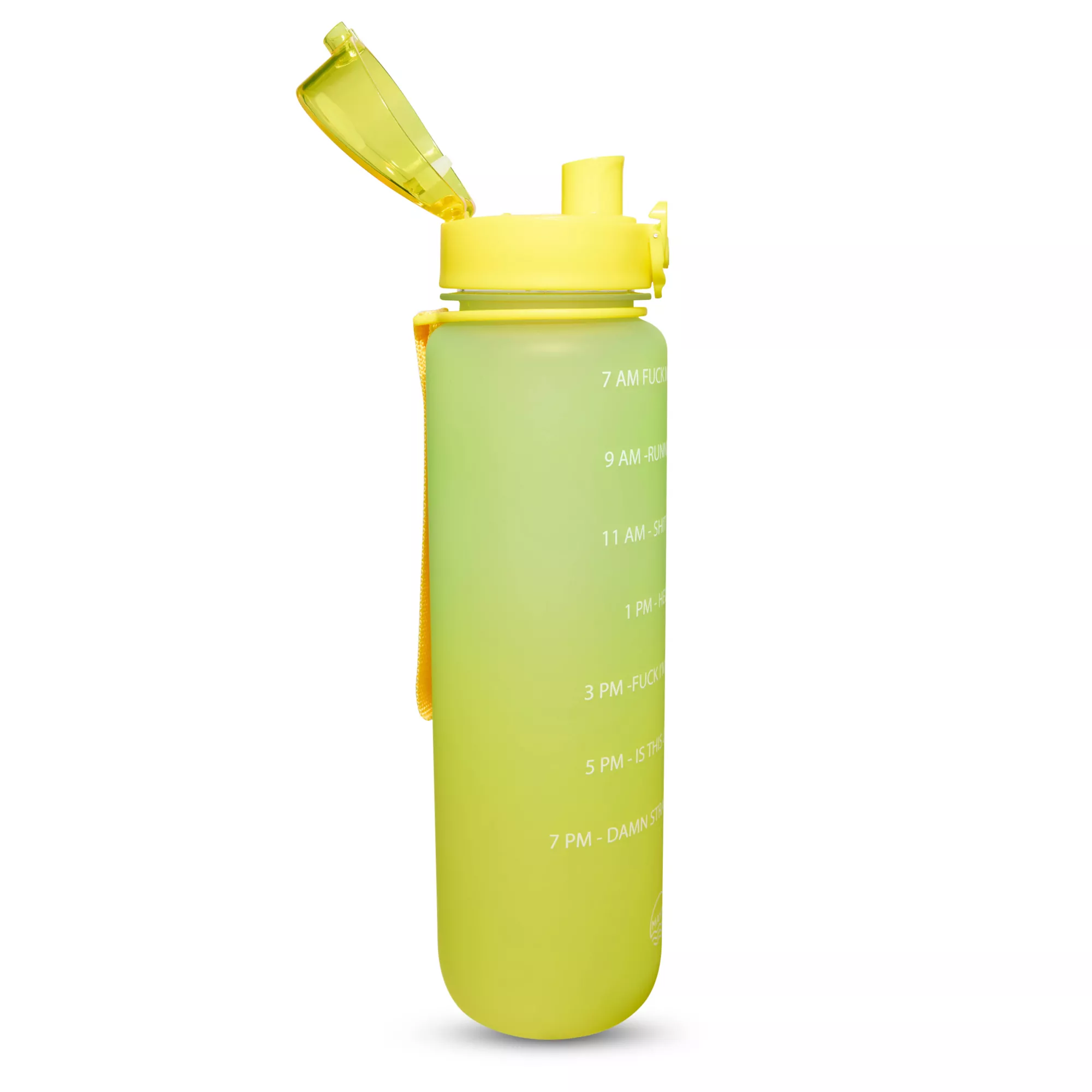Fuck Mornings Time Marker Water Bottle - 33 oz. at Spencer's