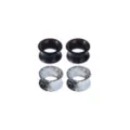 Muti-Pack Black and White Splatter Tunnel Plugs - 2 Pair at Spencer's