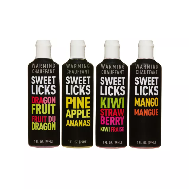 Warming Exotic Fruit Flavored Glide 4 Pack 1 oz. - Sweet Licks at Spencer's