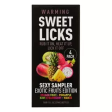 Warming Exotic Fruit Flavored Glide 4 Pack 1 oz. - Sweet Licks at Spencer's