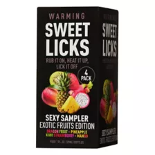Warming Exotic Fruit Flavored Glide 4 Pack 1 oz. - Sweet Licks at Spencer's