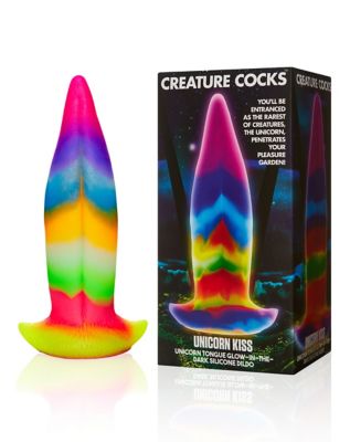 Unicorn Kiss Glow in the Dark Dildo 8.4 Inch - Creature Cocks