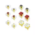 Multi-Pack Goldtone CZ Stud Earrings - 6 Pair at Spencer's