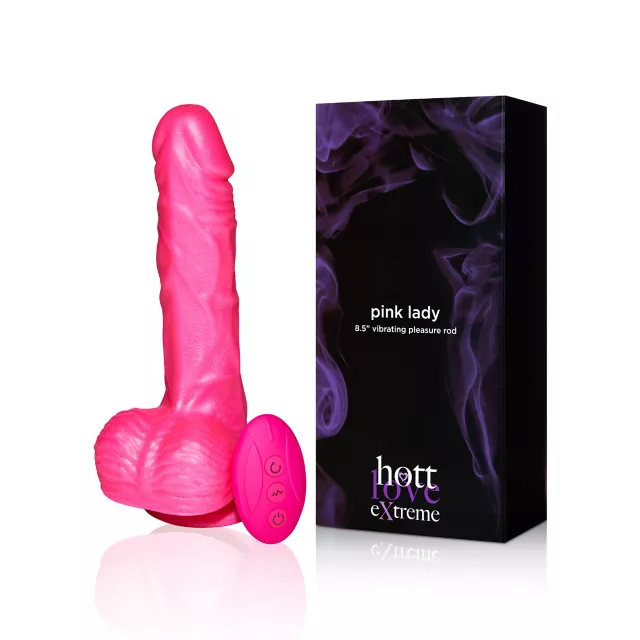 Pink Lady Vibrating Dildo 2 - Hott Love Extreme at Spencer's