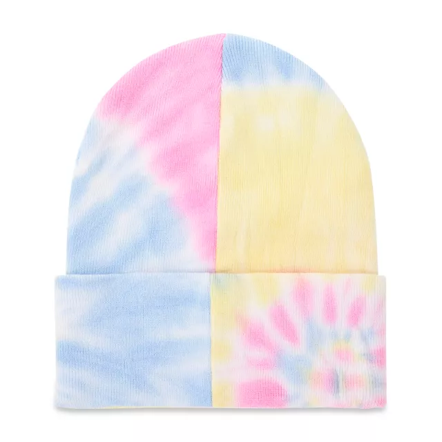 Kirby Tie Dye Cuff Beanie Hat at Spencer's