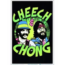 Cheech & Chong Faces Black Light Poster at Spirit Halloween