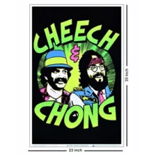 Cheech & Chong Faces Black Light Poster at Spirit Halloween