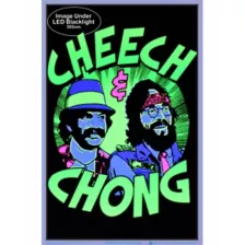Cheech & Chong Faces Black Light Poster at Spirit Halloween