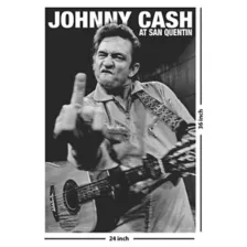 Johnny Cash San Quentin Poster at Spencer's