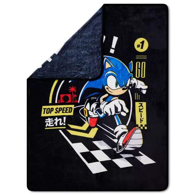 Top Speed Sonic Fleece Blanket at Spencer's