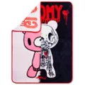 Gloomy Bear Skeleton Fleece Blanket at Spencer's