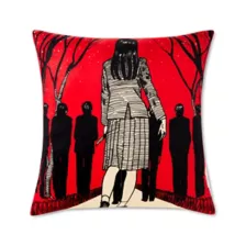 Tomie Square Pillow - Junji Ito at Spencer's