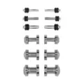 Multi-Pack CZ Silvertone Plugs - 6 Pair at Spencer's