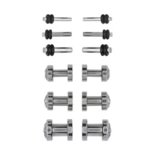Multi-Pack CZ Silvertone Plugs - 6 Pair at Spencer's