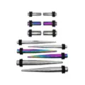 Multi-Pack Silvertone and Rainbow Plugs and Tapers - 6 Pair at Spencer's