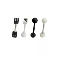 Multi-Pack Dice and Card Barbells 4 Pack - 14 Gauge at Spencer's