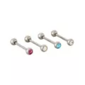 Multi-Pack CZ Multi-Color Barbells 14 Pack - 14 Gauge at Spencer's