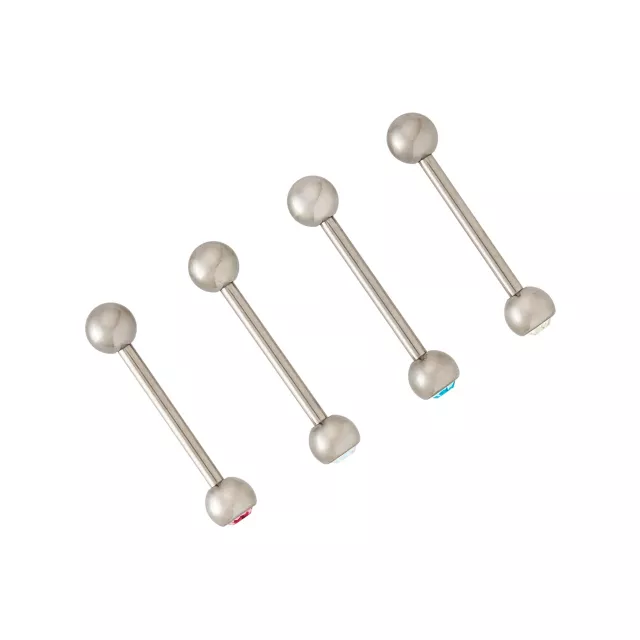 Multi-Pack CZ Multi-Color Barbells 14 Pack - 14 Gauge at Spencer's