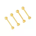 Multi-Pack CZ Goldtone Barbells 14 Pack - 14 Gauge at Spencer's