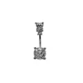 CZ Heart Double Gem Belly Ring - 14 Gauge at Spencer's