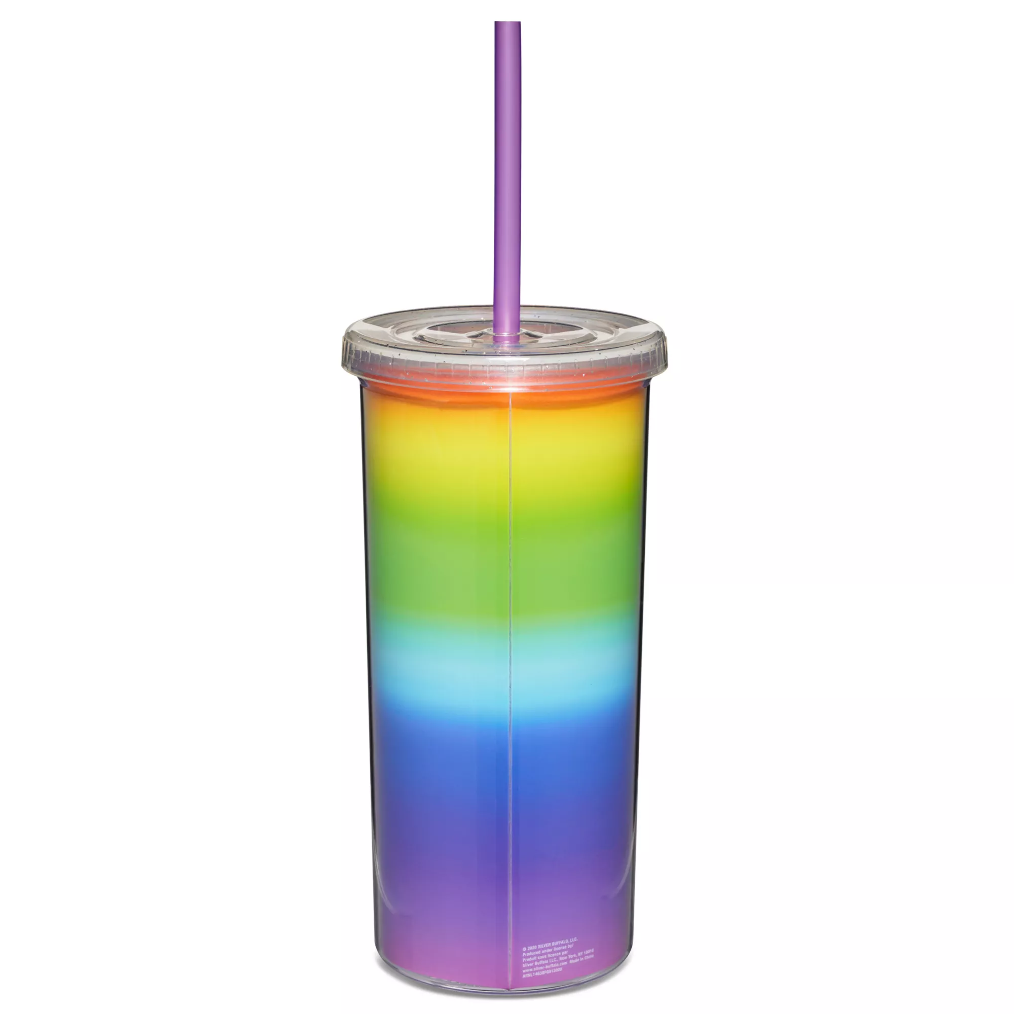 Love Is Love Glitter Cup With Straw - 20 oz. at Spencer's