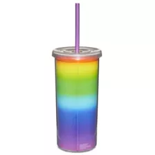 Love Is Love Glitter Cup With Straw - 20 oz. at Spencer's