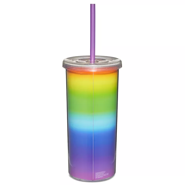 Love Is Love Glitter Cup With Straw - 20 oz. at Spencer's