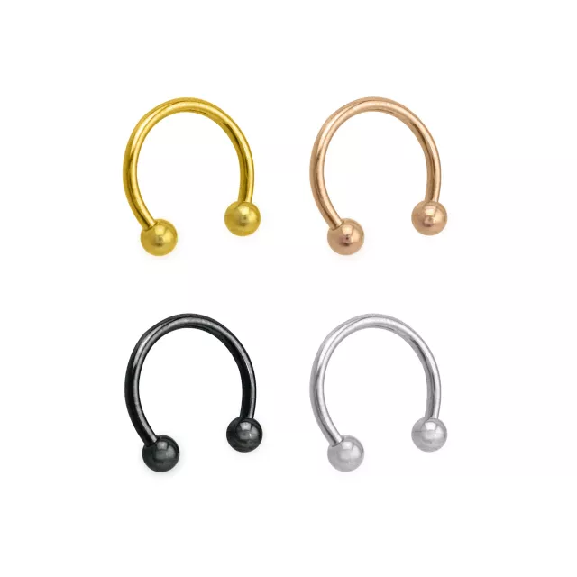 Multi-Pack Horseshoe Rings 4 Pack - 16 Gauge at Spencer's
