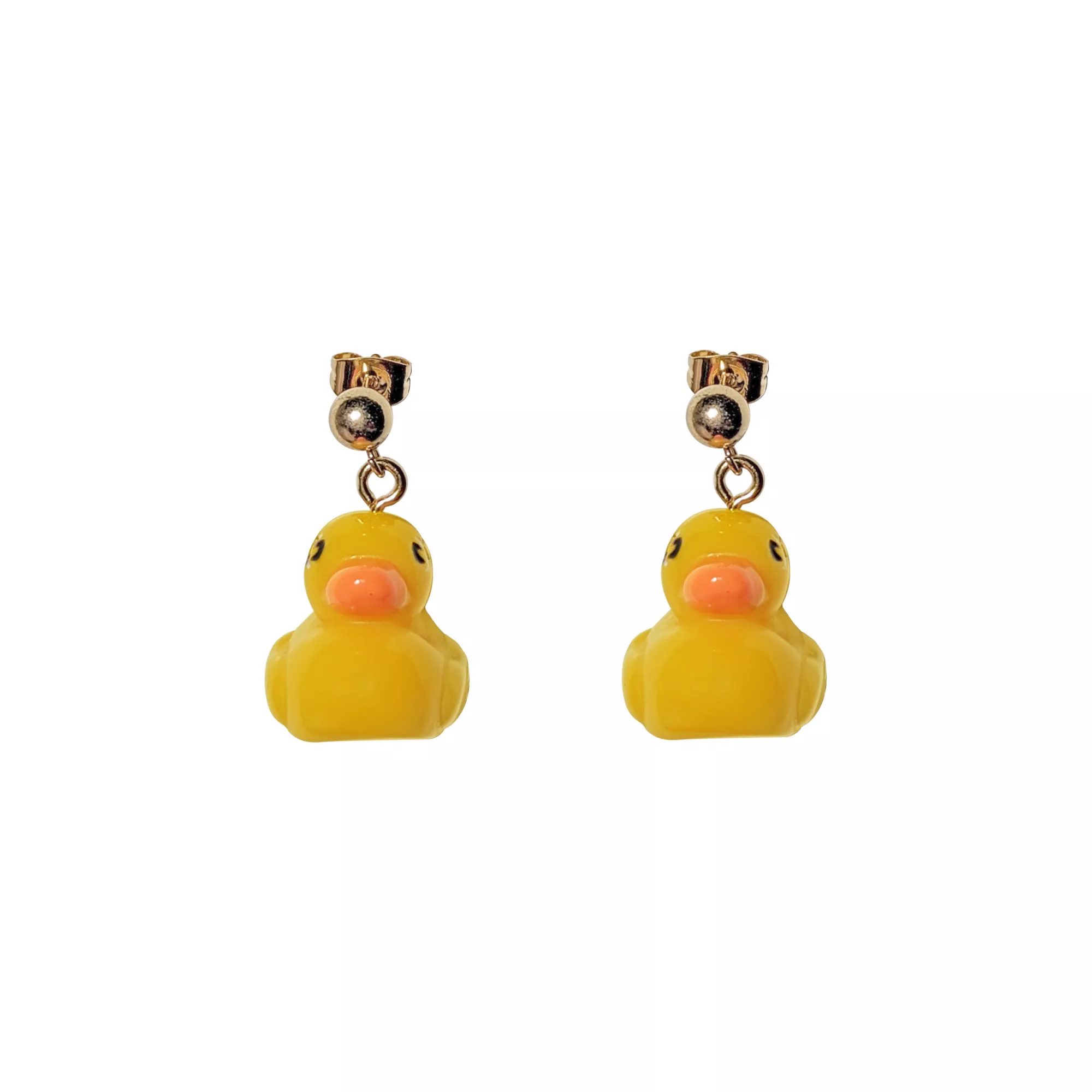Yellow Duck Dangle Earrings at Spencer's