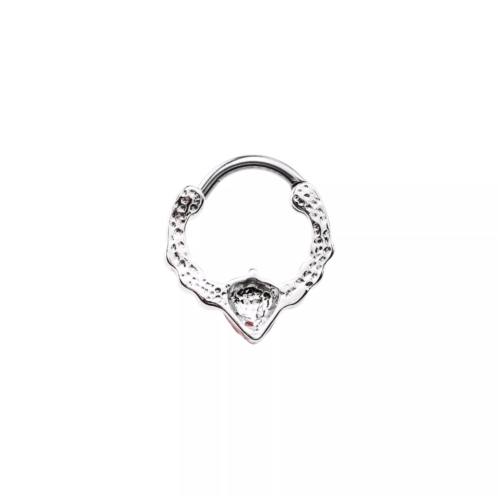 CZ Strawberry Hinged Septum Ring - 16 Gauge at Spencer's