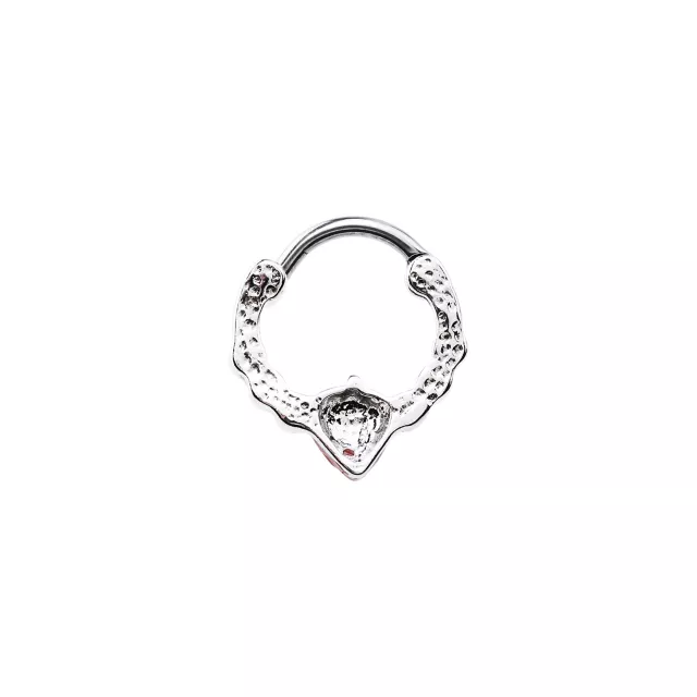 CZ Strawberry Hinged Septum Ring - 16 Gauge at Spencer's