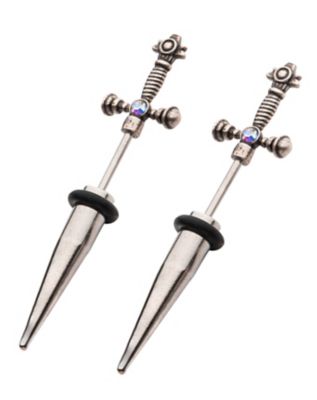 Silvertone Sword Fake Tapers