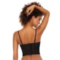 Plus Size Red and Black Lace Cropped Corset Top at Spencer's