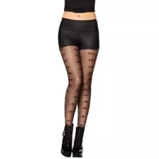 Bow All Over Print Stockings at Spencer's