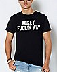 Black Mikey Fuckin Way T Shirt - My Chemical Romance