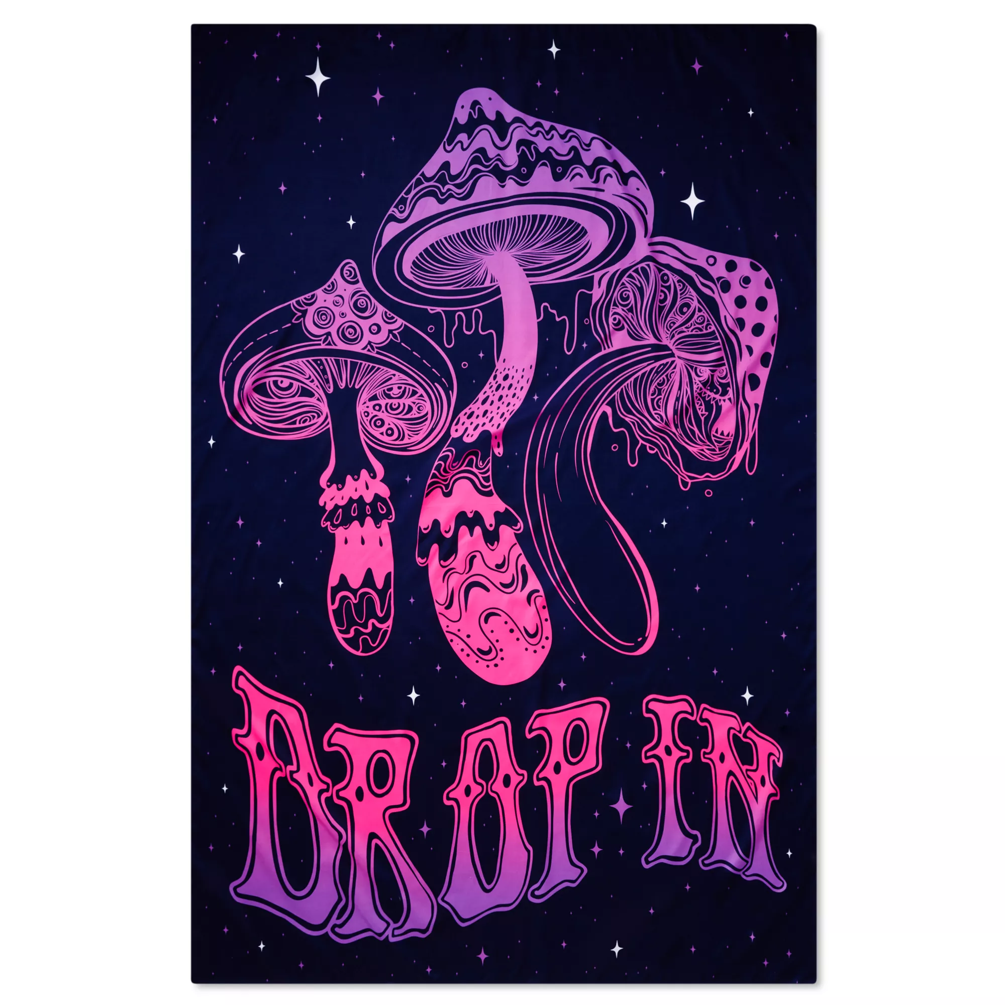 Trippy Drop In Mushroom Tapestry at Spencer's