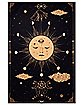 Black Golden Sun Tapestry