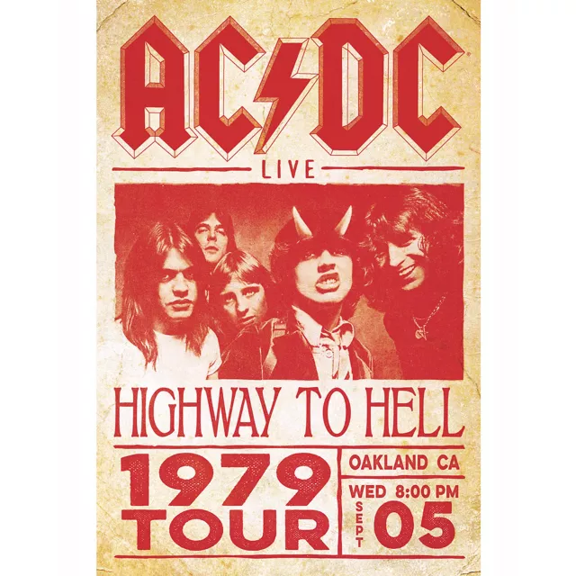 ACDC Highway to Hell Tour Poster at Spencer's