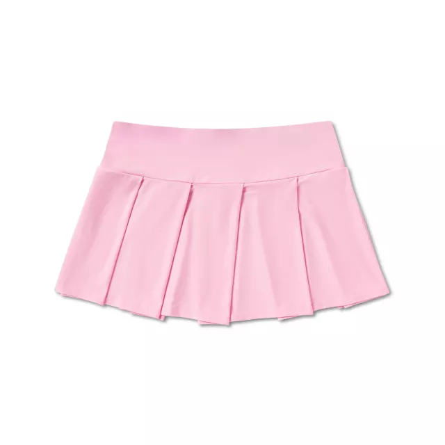 Pink Satin Bow Mini Skirt at Spencer's