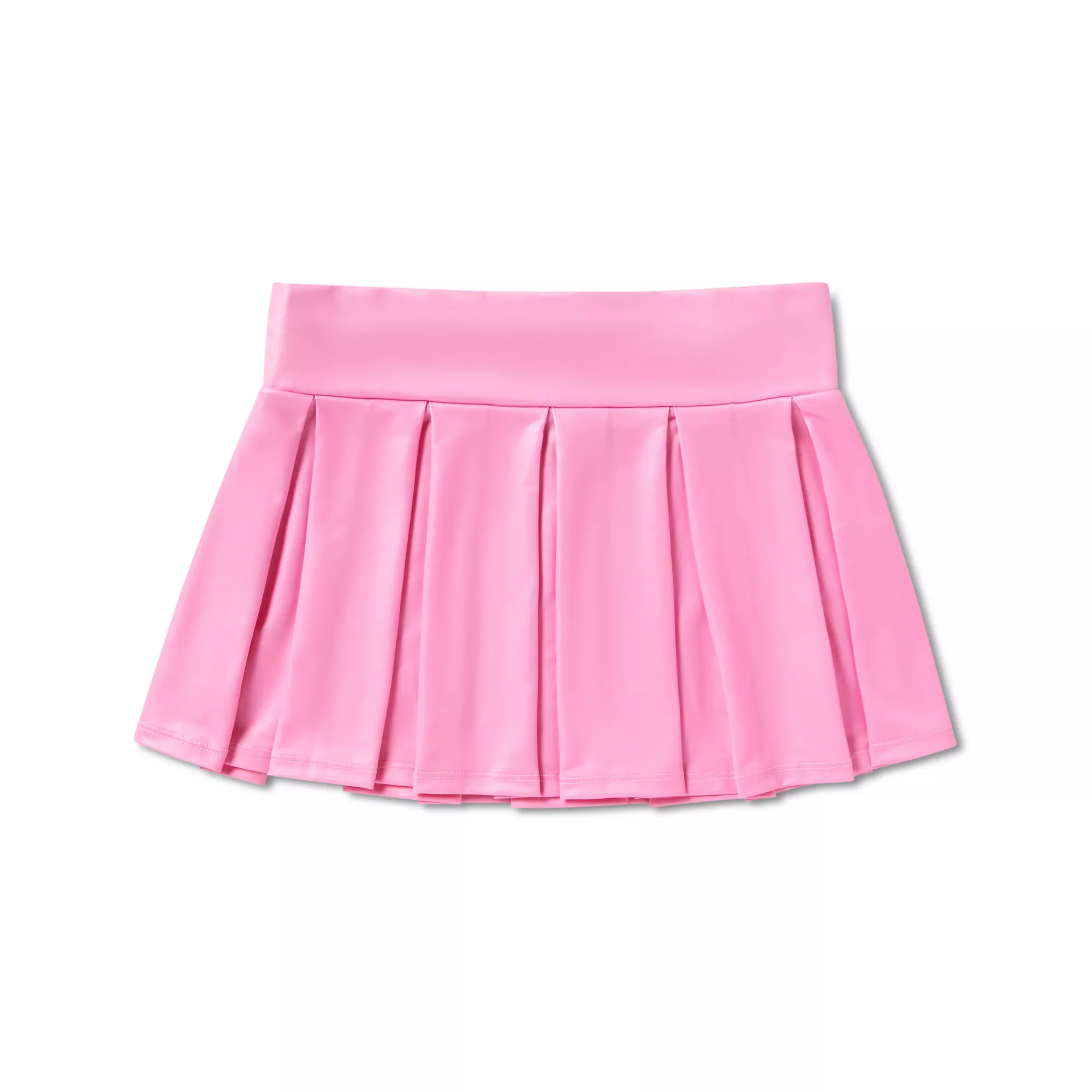 Pink Pleather Mini Skirt at Spencer's