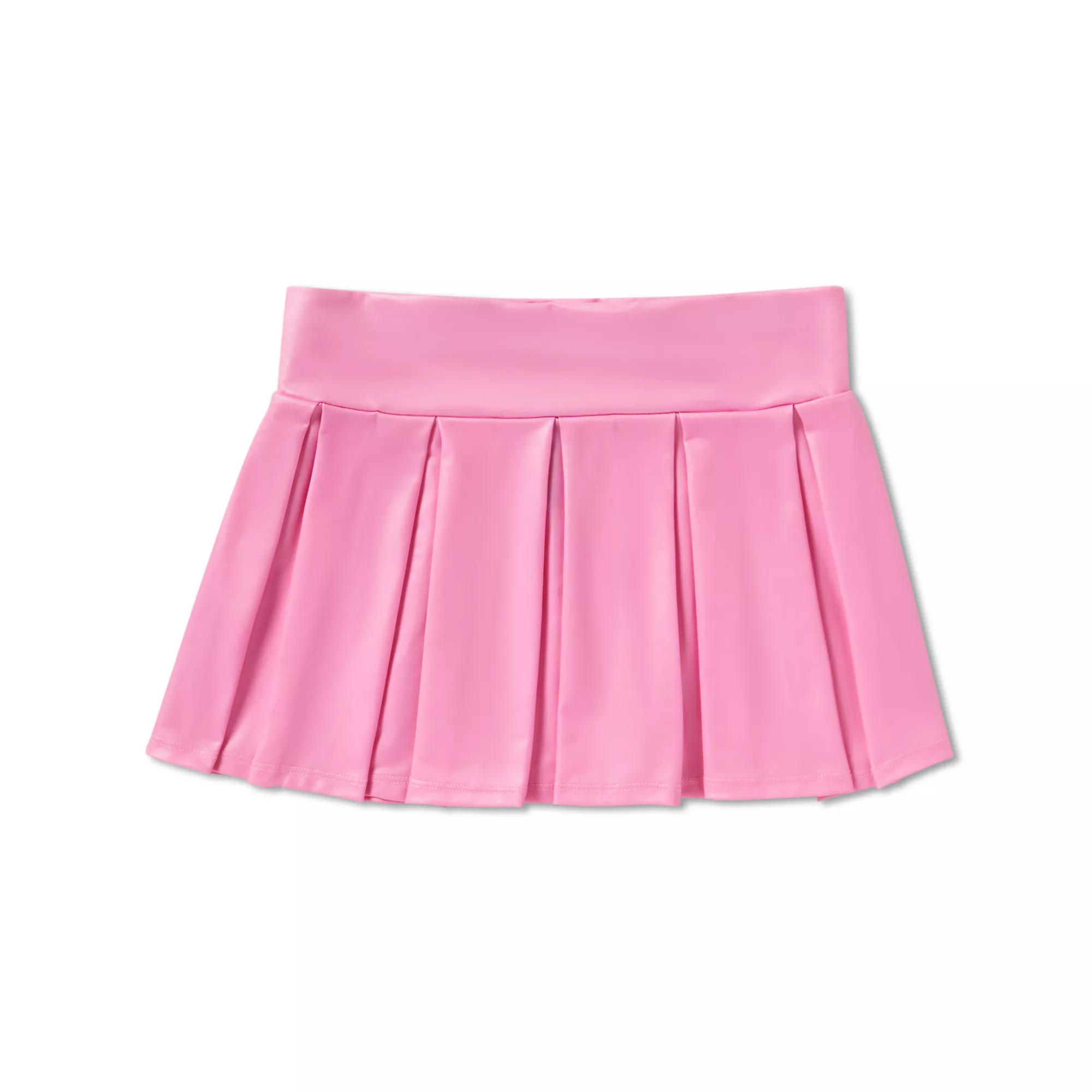 Pink Pleather Mini Skirt at Spencer's